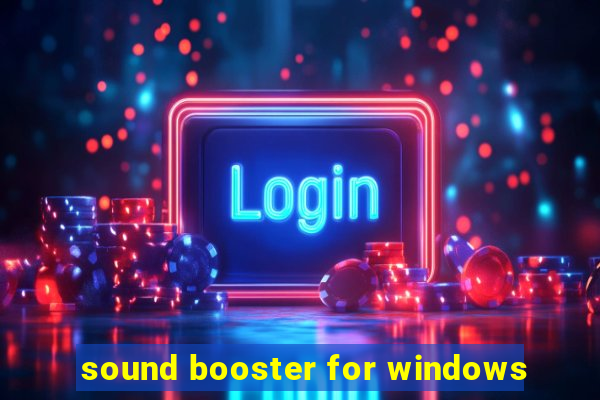 sound booster for windows