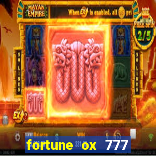 fortune ox 777 fortuna 77